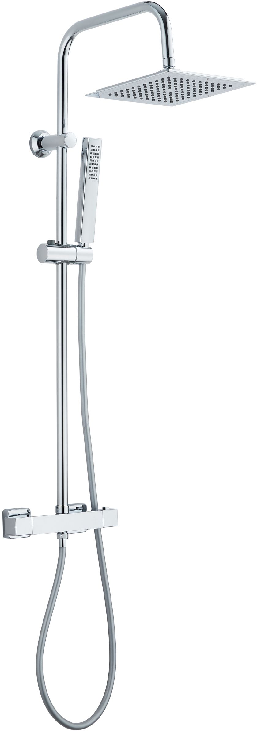 Darmowa Dostawa - Zestaw prysznicowy ścienny chrom Invena Svart AU85001