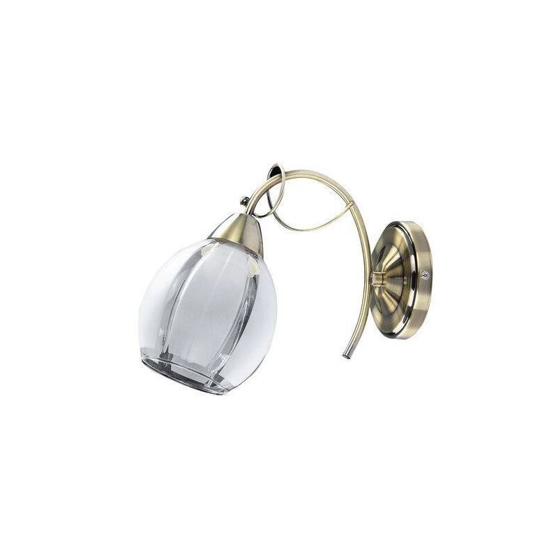 Kinkiet ścienny Rabalux Joel brązowo-biały styl klasyczny 1 x E27 x IP20 wym: 23 x 11,5 x 26 cm - 1 szt.