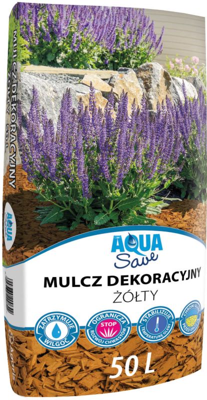 Zrębki dekoracyjne Aqua Save Torf-Mix 50 l żółte