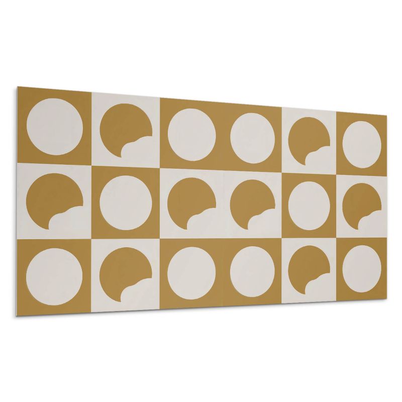 Kafelki samoprzylepne Wallfluent 40x20 cm Wzór ubytkowych kół w stylu abstrakcyjnym 10 szt.