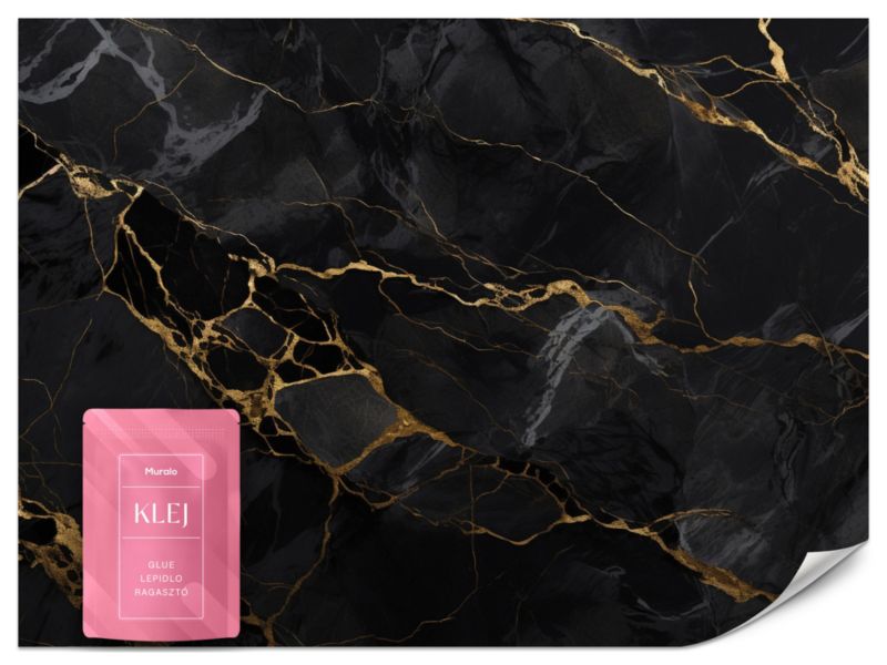 Fototapeta Muralo Czarny Marmur 450x315 cm 1szt.