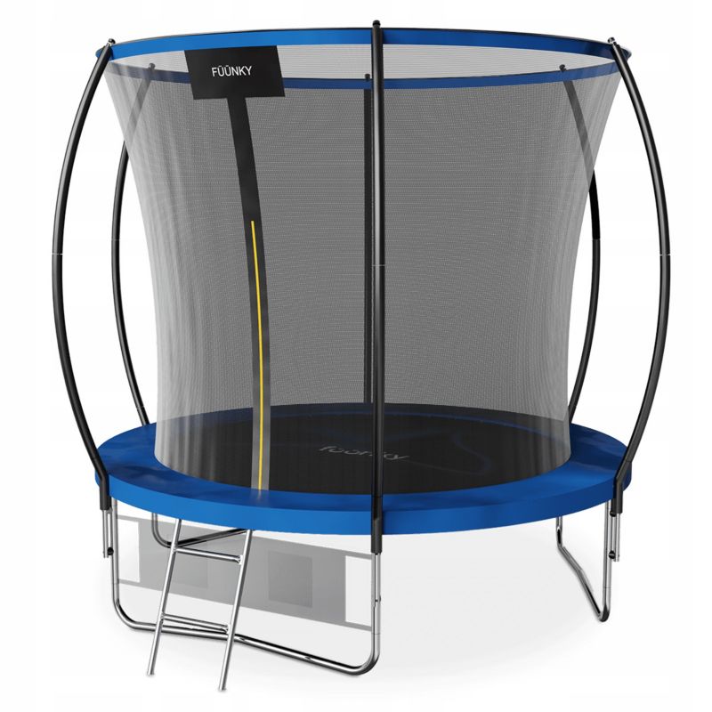 Trampolina Fuunky Ogrodowa dla dzieci 8FT Drabinka + Siatka na Buty 252cm 1 szt