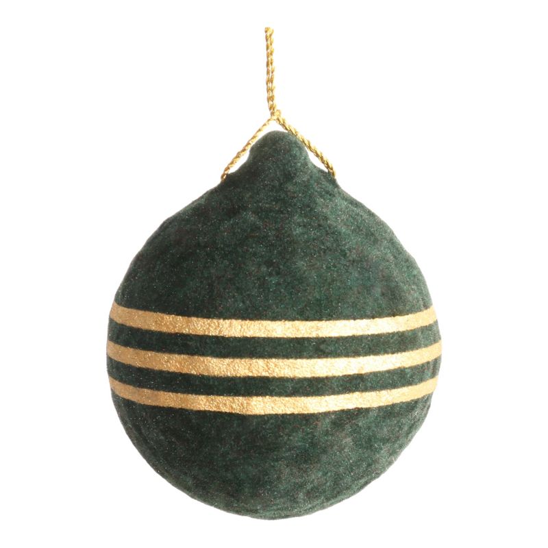 Bombka welurowa ciemna zieleń