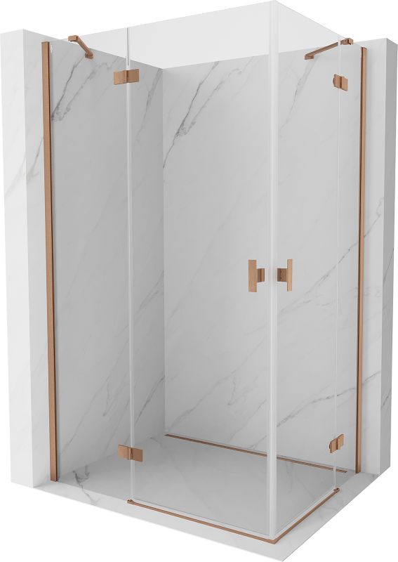Kabina prysznicowa Mexen Mist-H miedź szczotkowana 100x110 cm 1 szt