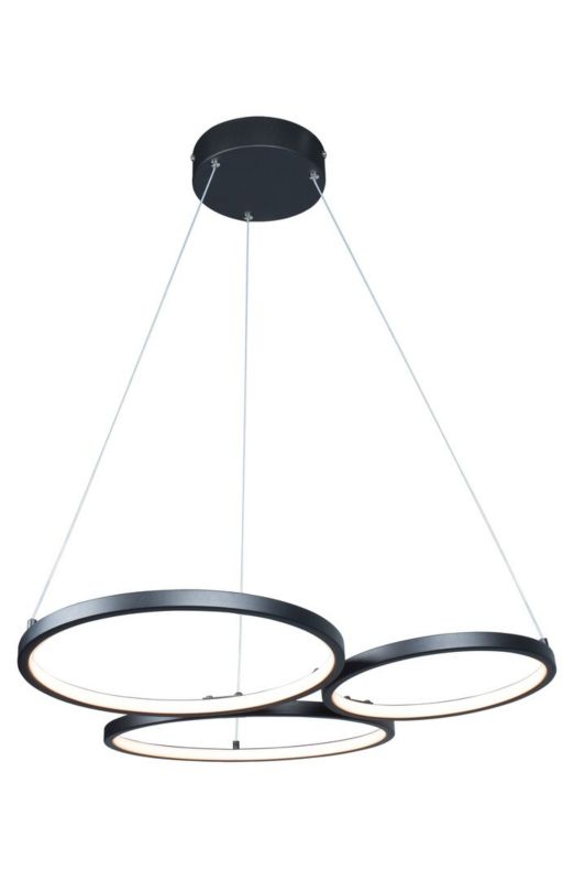 Lampa wisząca Rabalux Formand 2975 czarno-biała ring wbudowany LED 38W 1 szt.