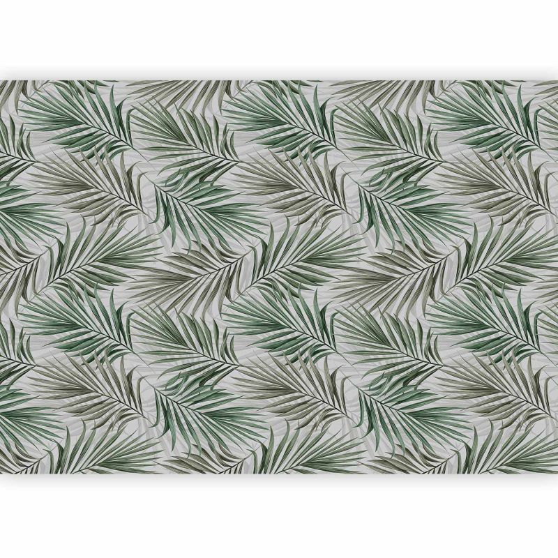 Fototapeta flizelinowa Artgeist 170 g/m2 wodoodporna Liście szara 100x70 (2 części) 0659ad rolka 1 szt