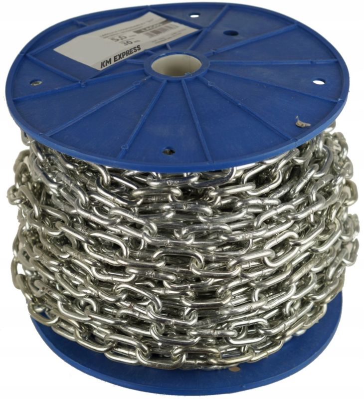 Łańcuch Gospodarczy FEINZ 5 Mm Rolka 30M Ocynkowany 775Kg 1 szt.