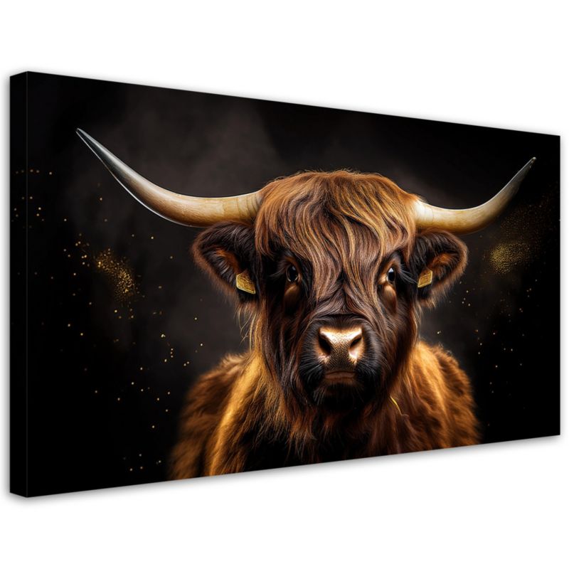 Obraz na płótnie Feeby Szkocka Krowa Glamour 120x60cm 1szt