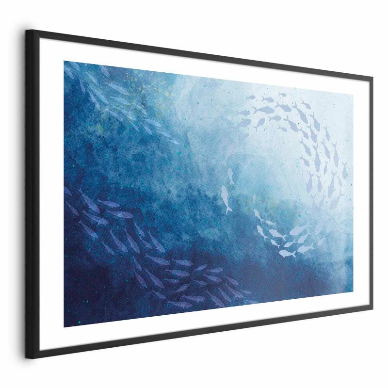 Plakat Artgeist Morska toń 90x60 cm z ramą czarną 1 szt