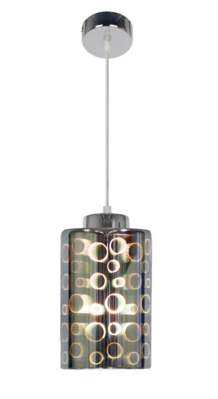 Lampa sufitowa Candellux Nocturno chromowana-czarna wym: 115 x 12 x 12 cm 1xE27 x 40W 1 szt.