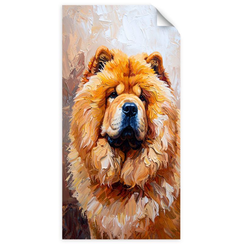 Plakaty samoprzylepne do salonu sypialni Feeby Chow chow Pies Zwierzę Natura 80x160cm 1szt
