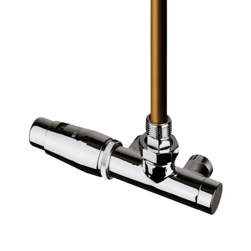 Zestaw termostatyczny Oltens Varmare chrom lewy, przystosowany do c.o., 1 szt.