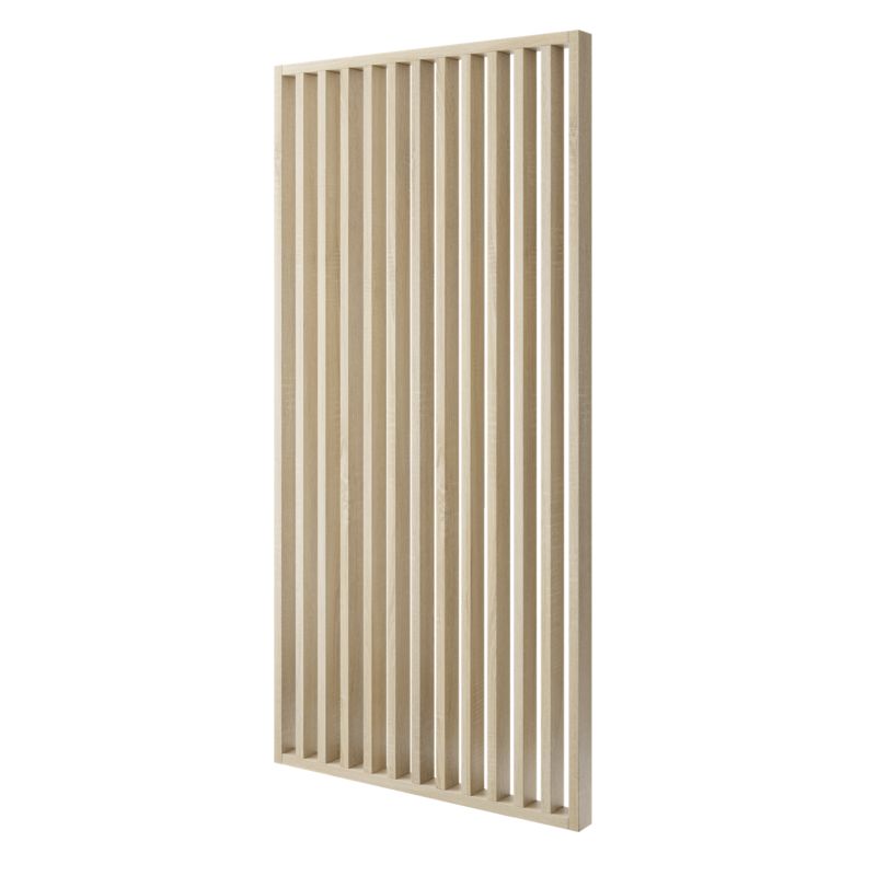 Ścianka z lameli - Gotowy zestaw - szerokość 235 cm - LAMELE3D - Dąb Sonoma - 1 szt.