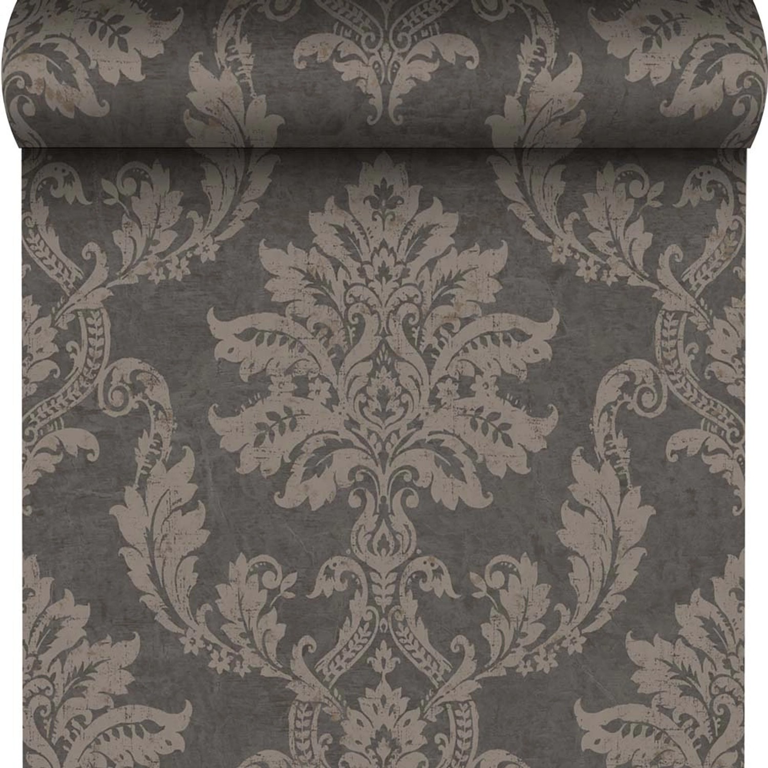 Tapeta winylowa na flizelinie PERSIAN DAMASK czarna