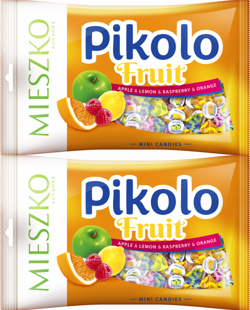 2x Cukierki Mieszko Mini Pikolo Fruit, owocowy, 1kg