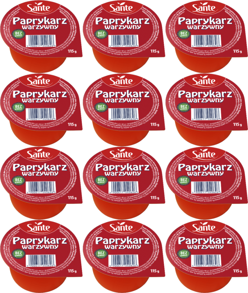 12x Paprykarz warzywny Sante, 115g