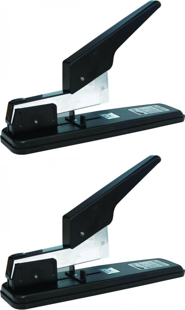 2x Zszywacz biurowy Office Products HD, do 100 kartek, metal, czarny