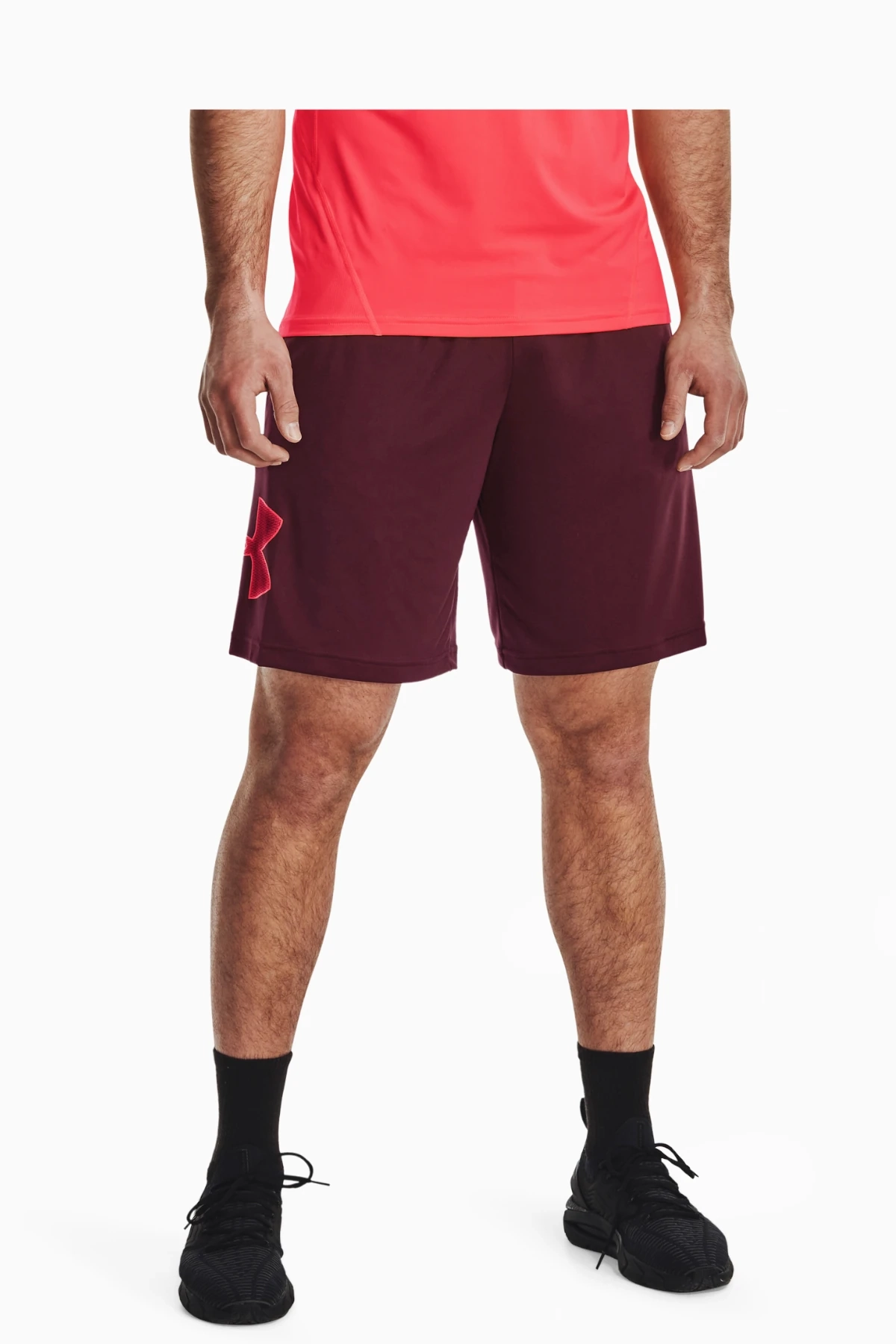 Spodenki Under Armour Tech Graphic - Bordowy