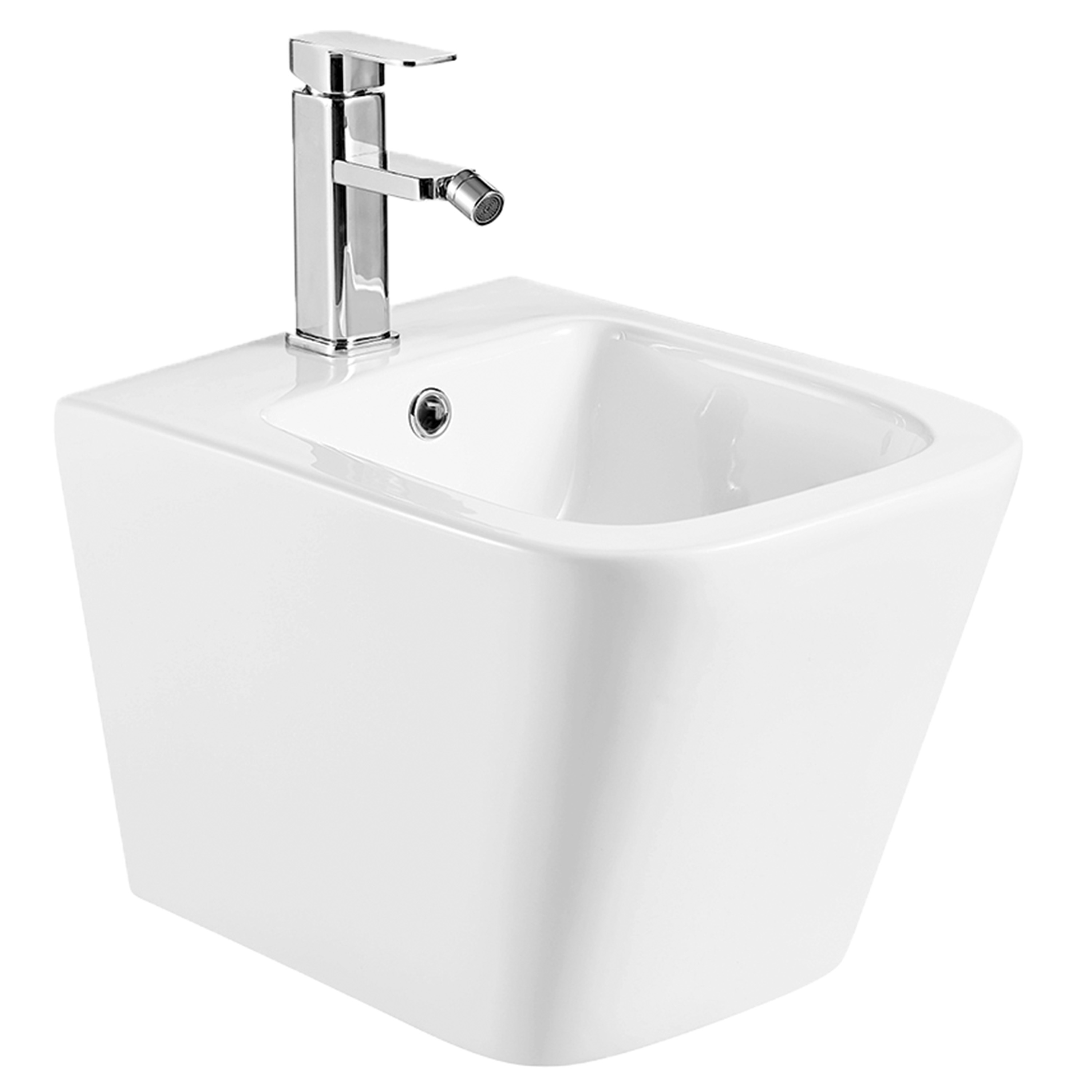 LaVita Lago bidet wiszący 48,5x34,5 cm biały połysk