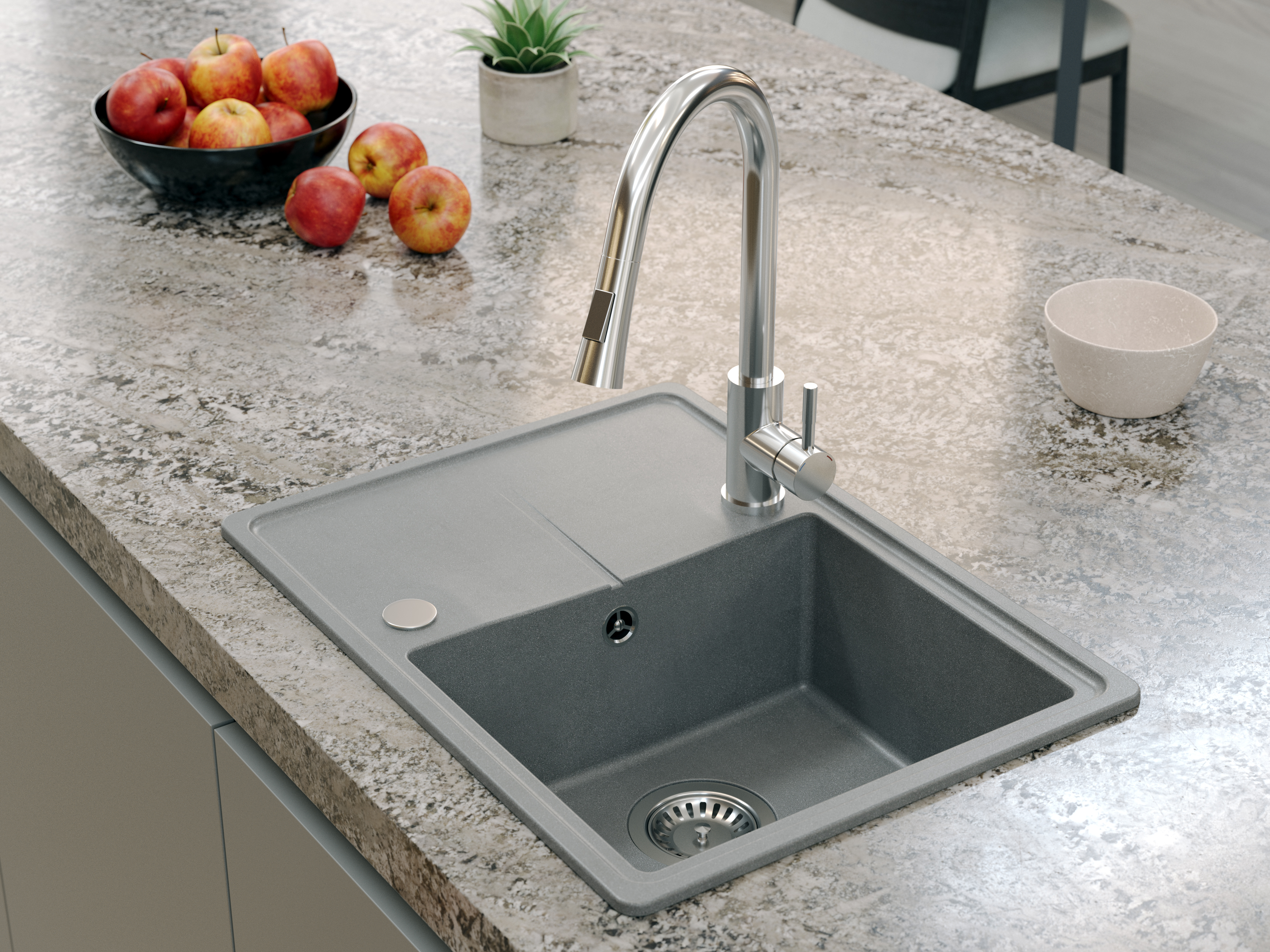 Quadron Julia bateria kuchenna stojąca chrom 3673500CH - Wysyłka w 24h