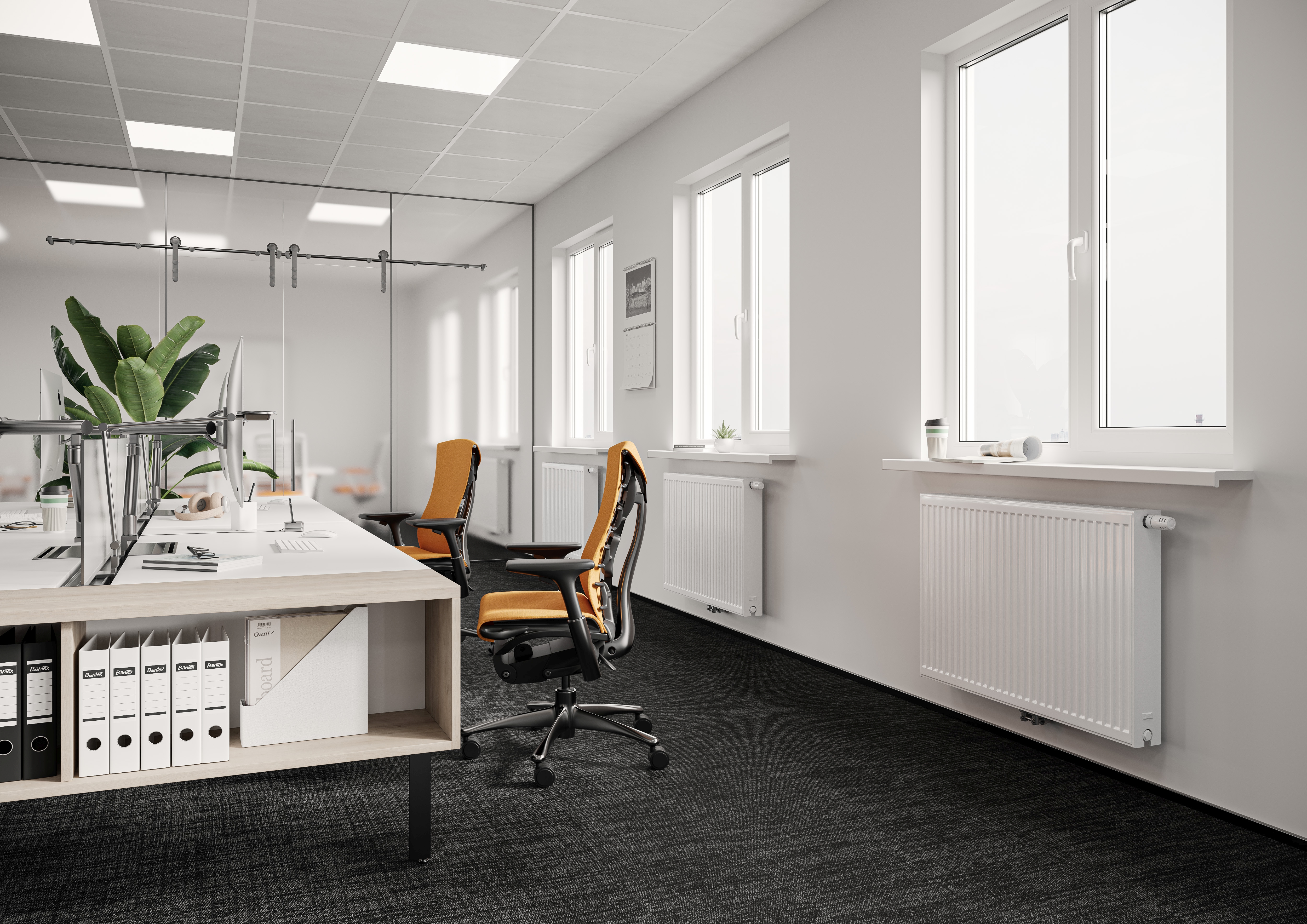 Purmo Flex grzejnik płytowy 60x260 cm podłączenie dolne biały CVF11 600x2600