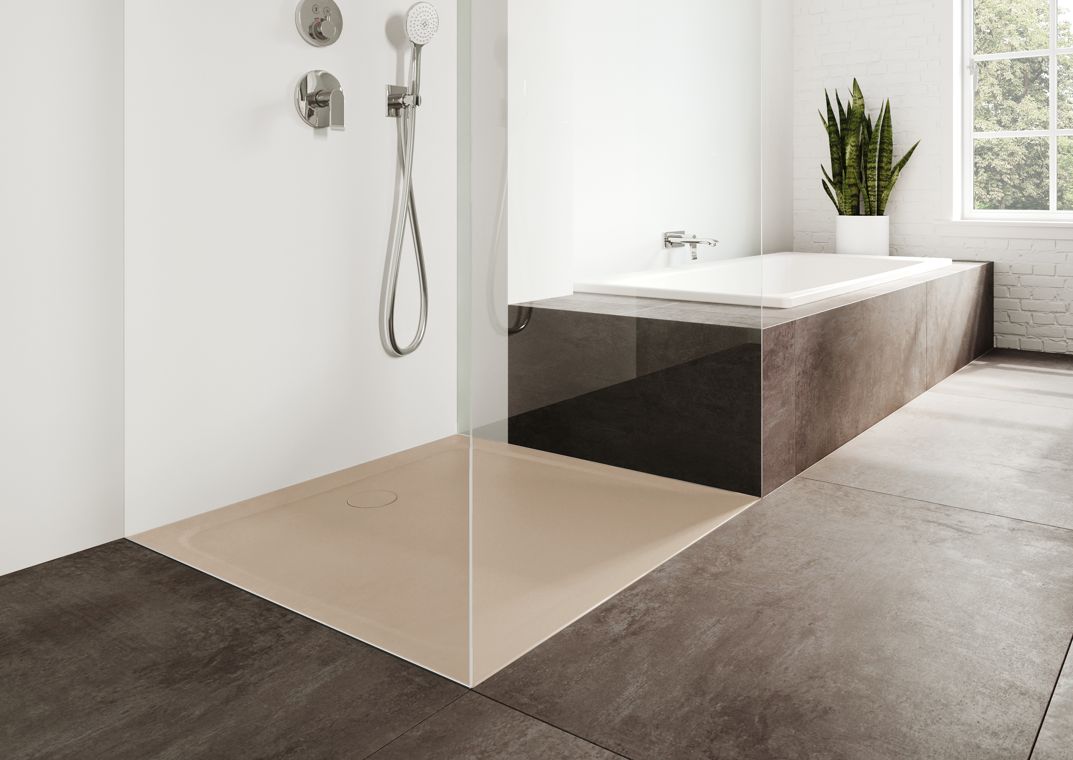 Kaldewei Cayonoplan brodzik 80x80 cm kwadratowy model 2251-5 z obniżonym nośnikiem styropianowym bahamabeige 361147980030