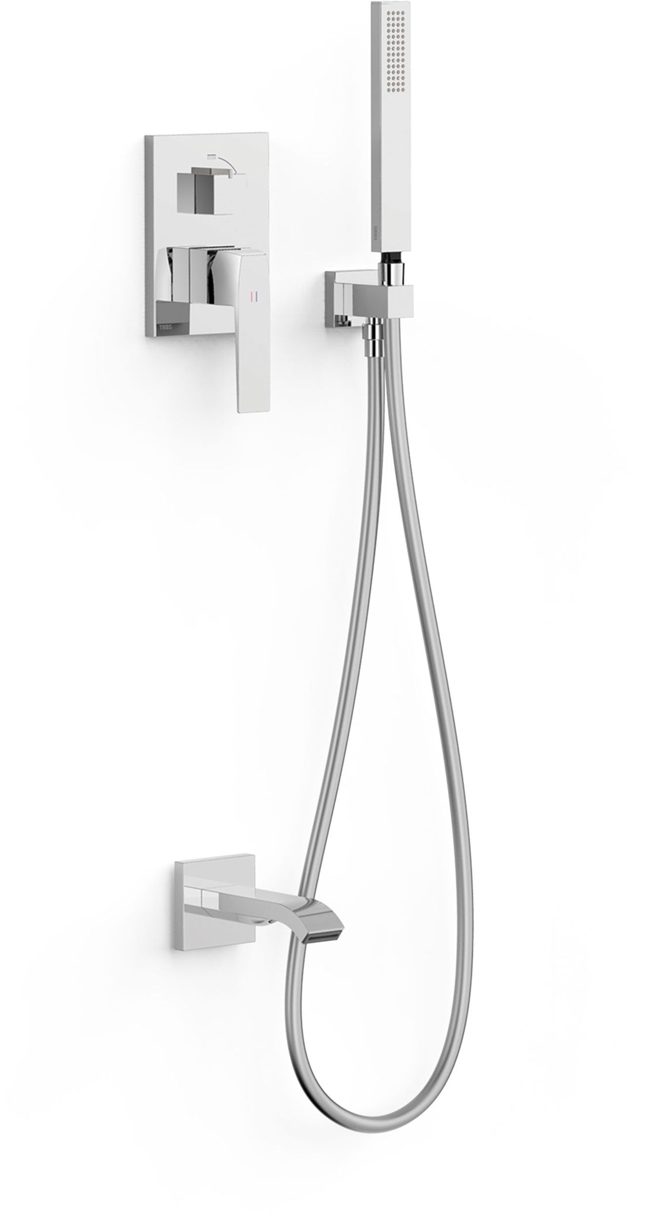 Tres Slim Exclusive zestaw wannowo-prysznicowy podtynkowy chrom 20228007