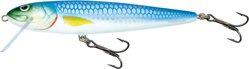 Salmo Wobler White Fish 13cm Blue Silver Floating