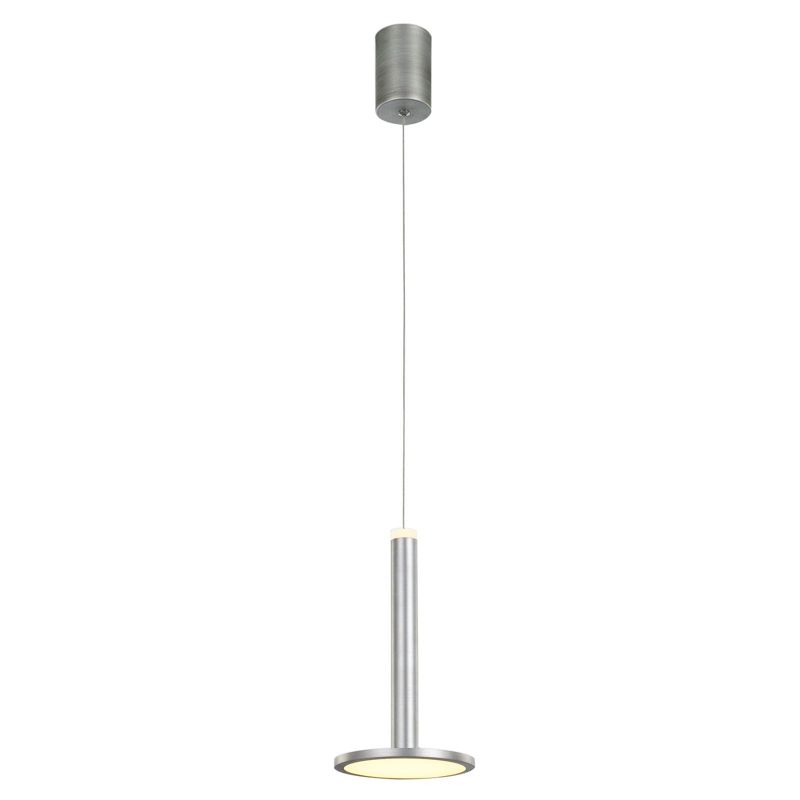 Lampa sufitowa wisząca Italux Oliver 7260 nikiel satynowany nowoczesna wbudowany LED 12W 1 szt.