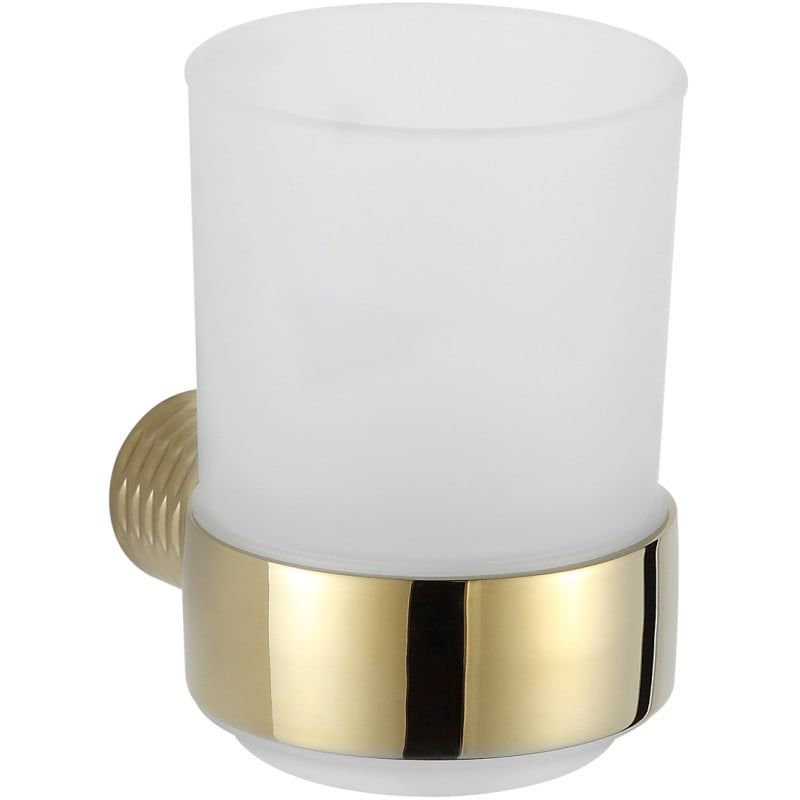 Kubek na szczoteczki ścienny Mexen Base złoty 9,5x9,5 cm 1 szt.