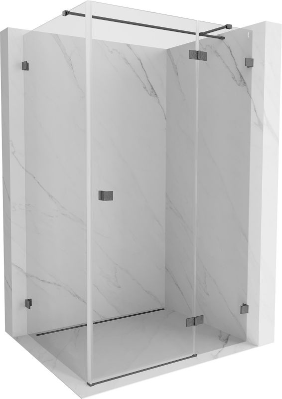 Kabina prysznicowa prostokątna Mexen Lunar T transparent gun gray 120x110 cm 1 szt.