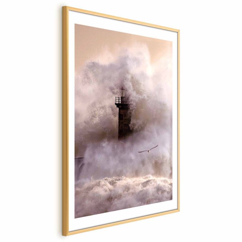 Plakat Artgeist Sztorm 40x60 cm z ramą złotą 1 szt