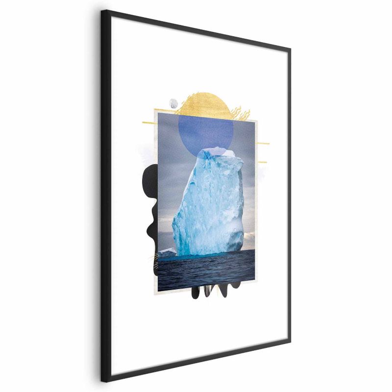 Plakat Artgeist Góra lodowa 60x90 cm z ramą czarną 1 szt