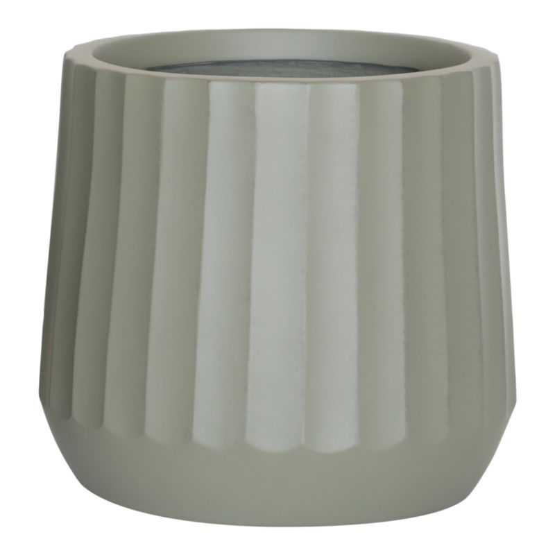 Donica Verve żeberka 28 cm zielona