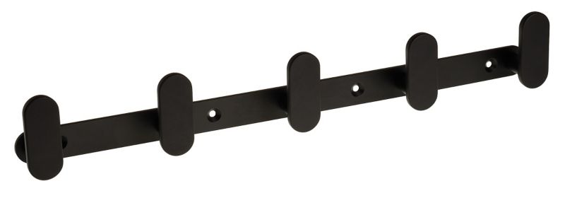 Wieszak na ubrania pięciohakowy Schwinn Polska metalowy czarny 1 kpl