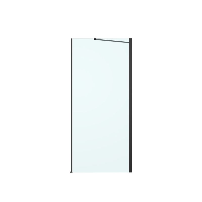 Ścianka prysznicowa Oltens Hallan 90 cm czarny mat szkło hartowane, 1 szt.