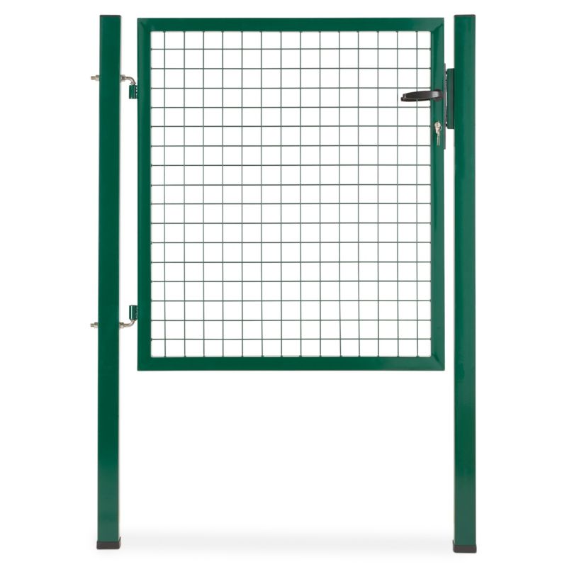 Furtka Blooma zestaw ze słupkami kwadratowymi 100 x 100 cm zielona