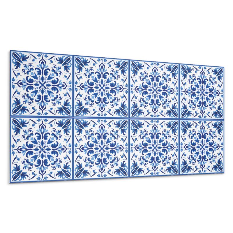 Panel samoprzylepny Wallfluent 100x50 cm Symetryczne kwiaty w harmonii 1 szt.