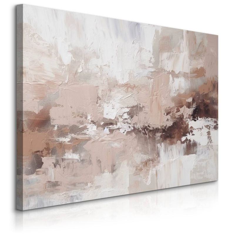 Obraz Muralo Wzory Farba Beżowa Dekoracja 30x20 cm 1 szt.