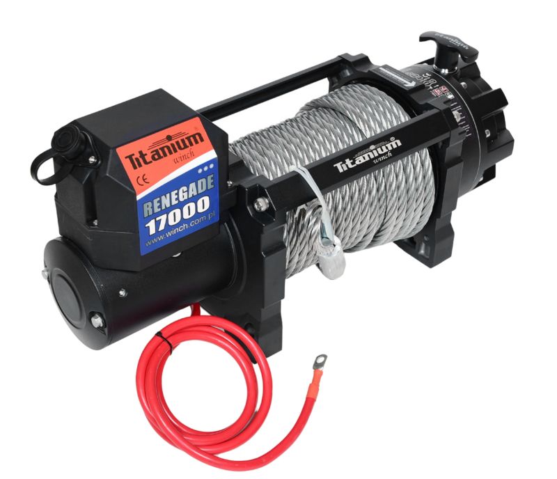 Wyciągarka samochodowa TITANIUM WINCH 17000 LBS 12v elektryczna 7,7 1szt.