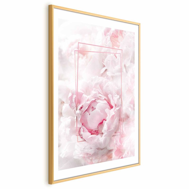 Plakat Artgeist Ulotne piękno 21x30 cm z ramą złotą z marginesem 1 szt