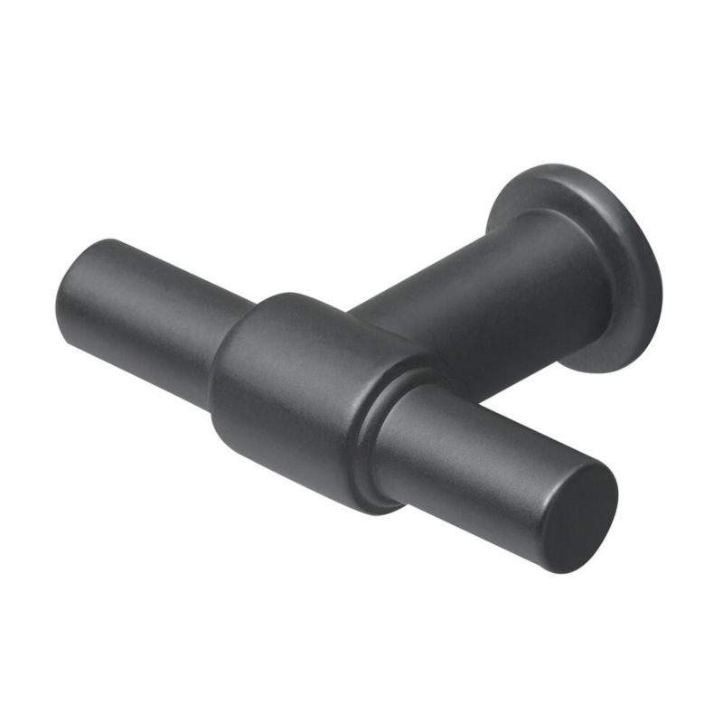 Uchwyt meblowy Tiger S-line czarny mat nowoczesny styl, łatwy montaż, śruby w komplecie 1 szt.