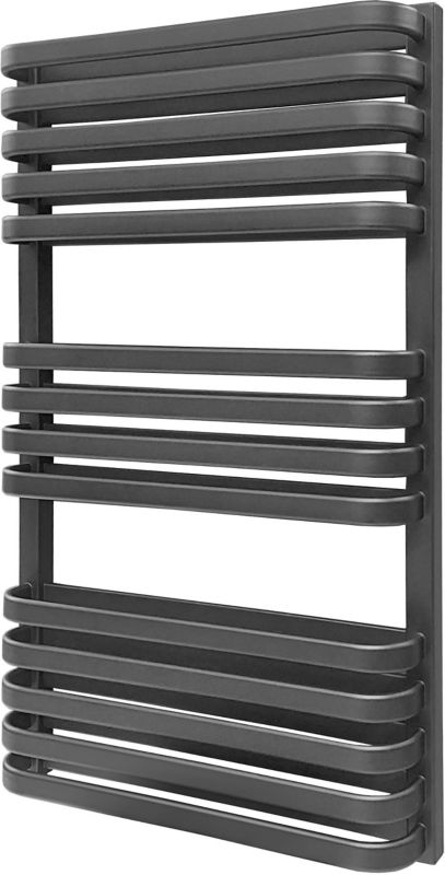 Grzejnik łazienkowy Luxrad Piatto II 93,4 x 53 cm czarny