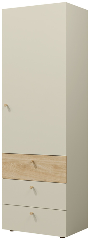 Nowoczesna szafa do pokoju młodzieżowego 60 cm z szufladami YOKO