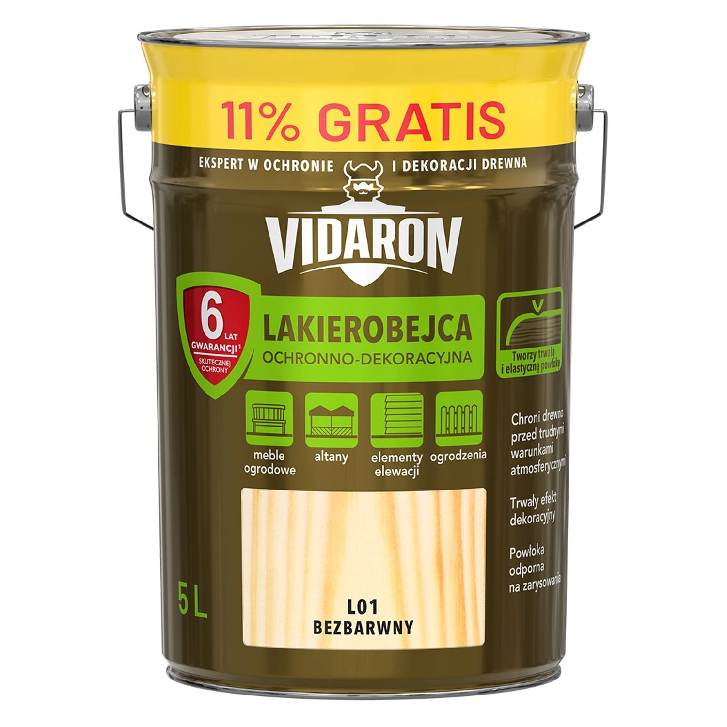 Vidaron Lakierobejca bezbarwna 5L