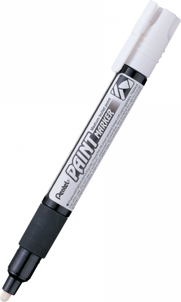 Marker olejowy Pentel MMP20, okrągła, 4.6 mm, biały