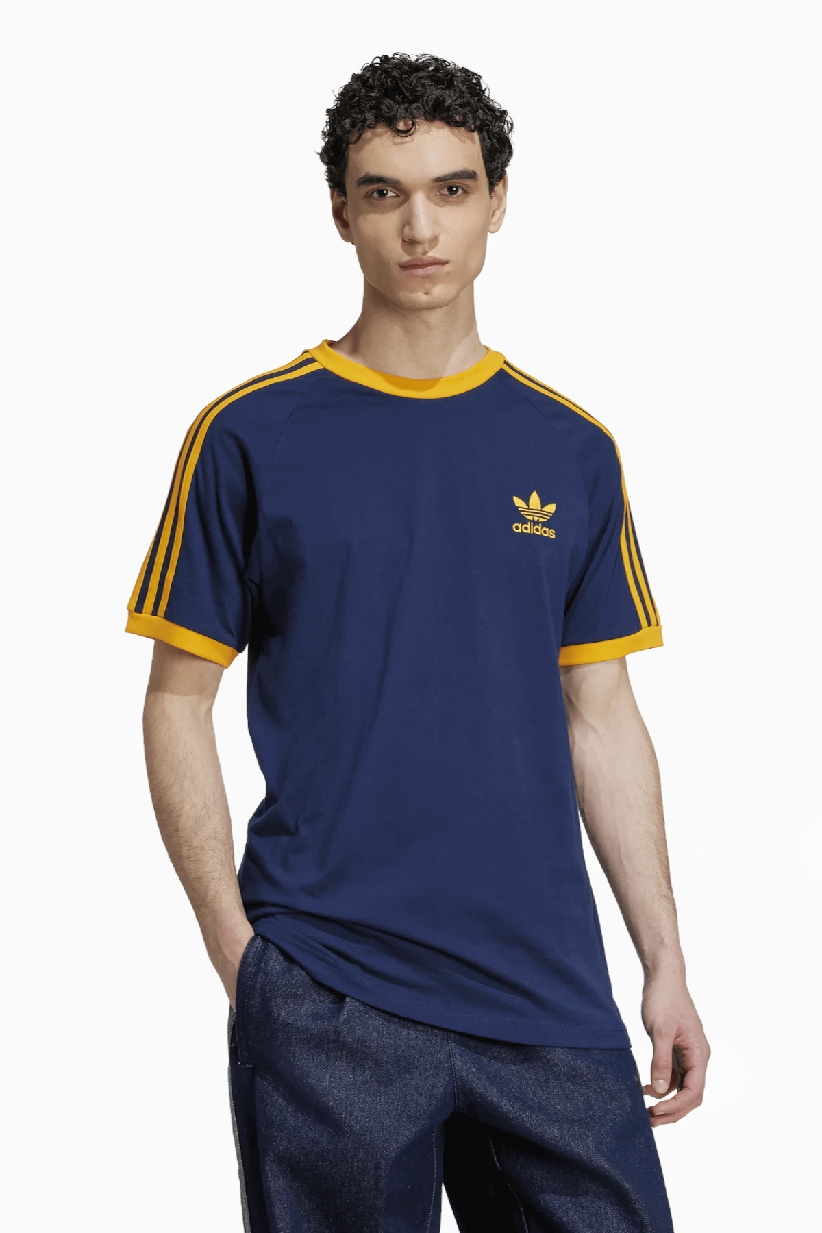 Koszulka adidas Adicolor Classics 3-Stripes - Granatowy