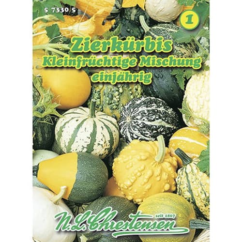 1 szt, Zierkürbis Kleinfrüchtige Mischung - Samen: Ilość w opakowaniu: 1 Stück