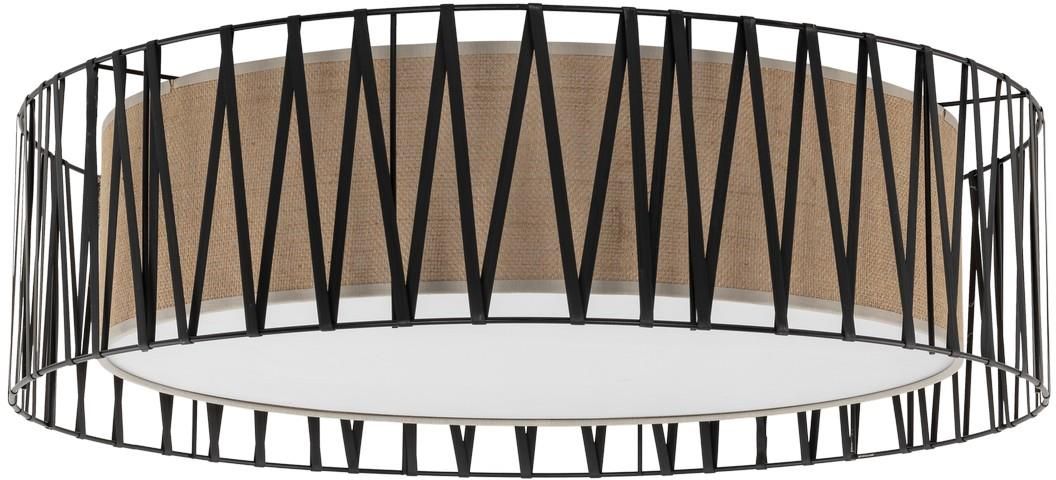 TK Lighting Harmony plafon 4x15W brązowy/czarny 4556