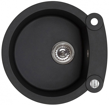 Alveus Rock'n'Roll 10 zlewozmywak granitowy czarny 1211091